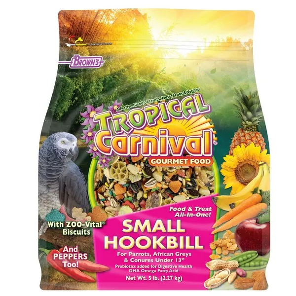 5 Lb F.M. Brown Tropical Carnival Small Hookbill - Food